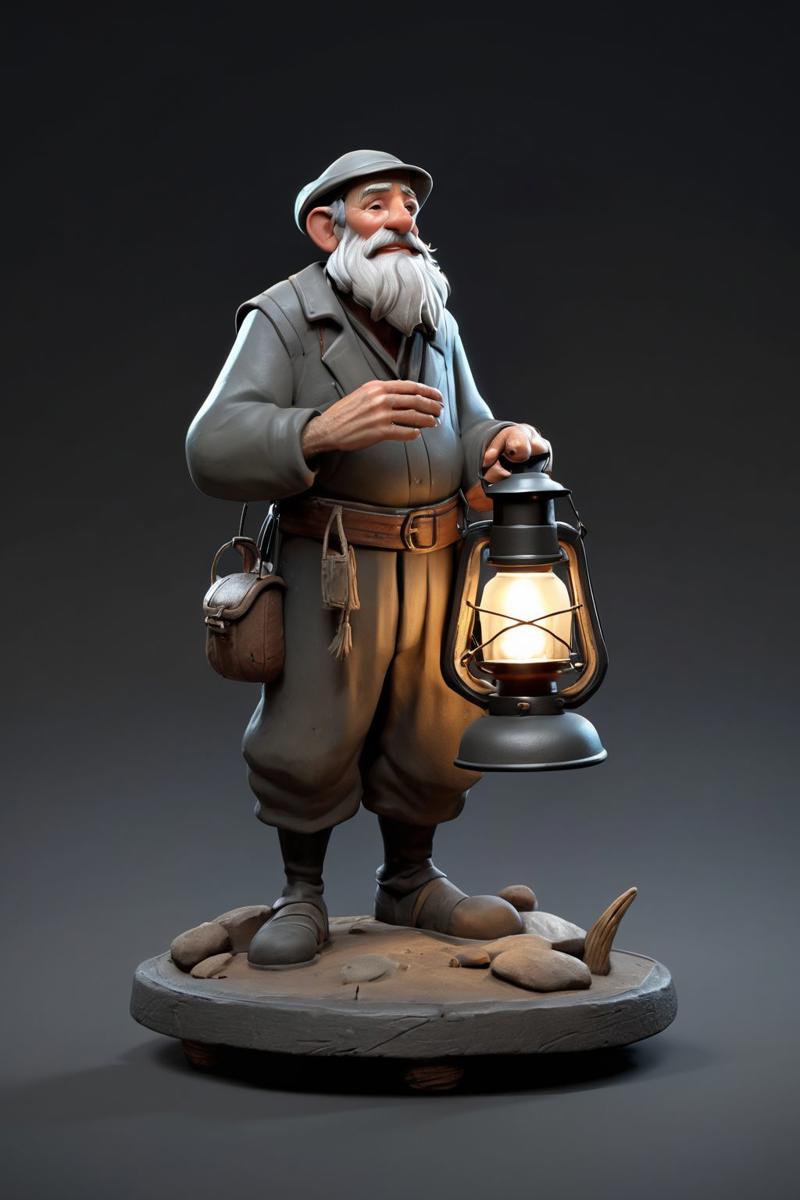 03813-2546265340-old fisherman, small lantern, black cyclo, European and American (cartoon_1.2) game characters, 3D Character, (1girl) standing,.jpg